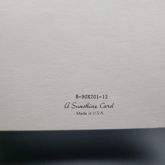 Vintage Best Wishes Wedding Card Envelope White with Purple Rose Bloom Unused - Picture 5 of 7